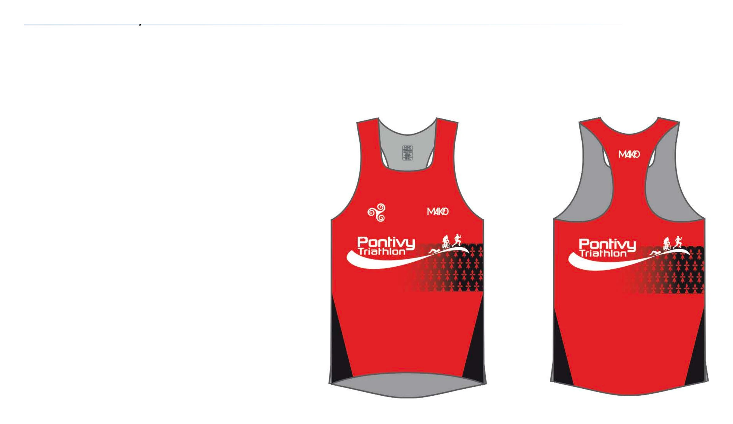 Débardeur run Pro, face et dos