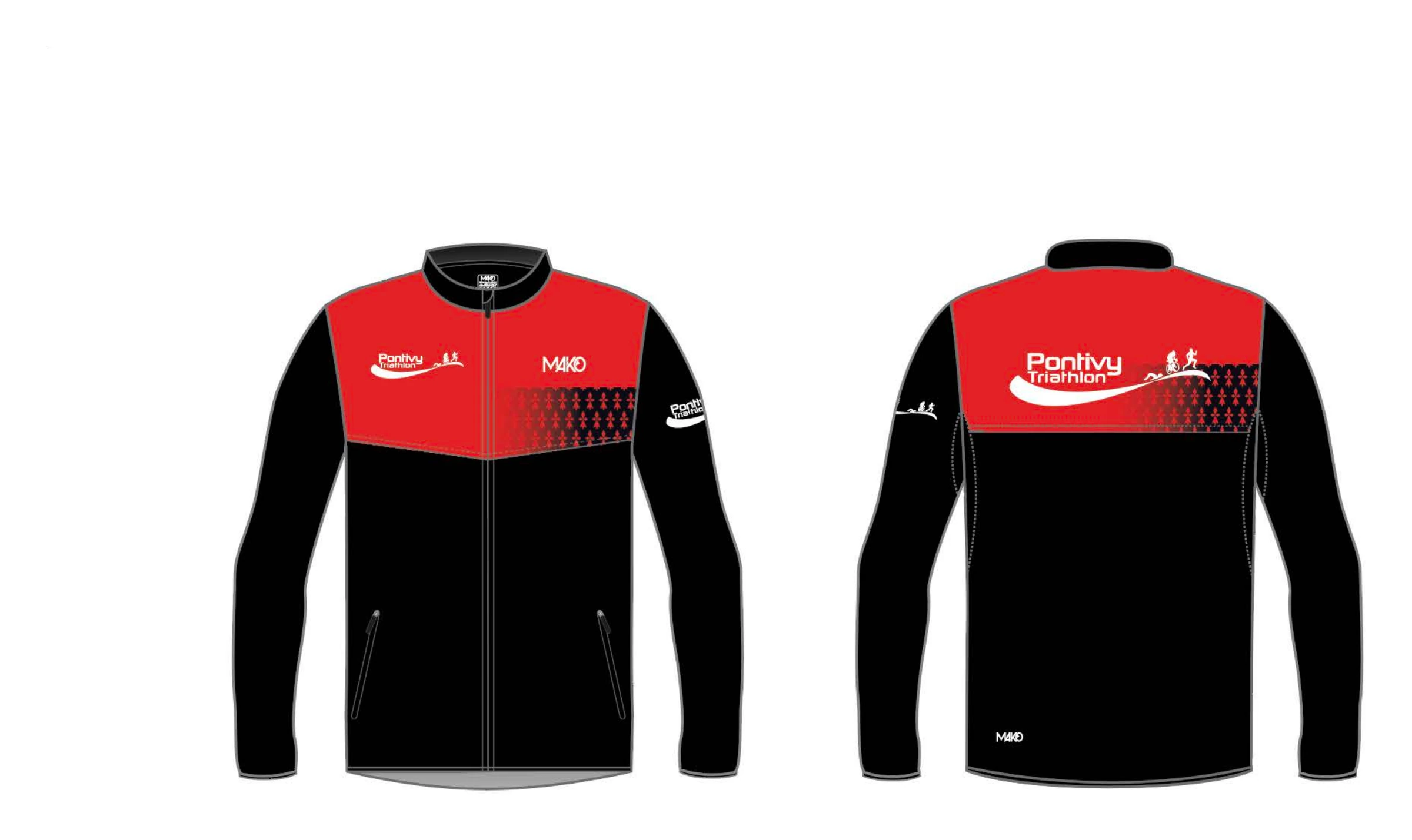 Veste run Pro, face et dos